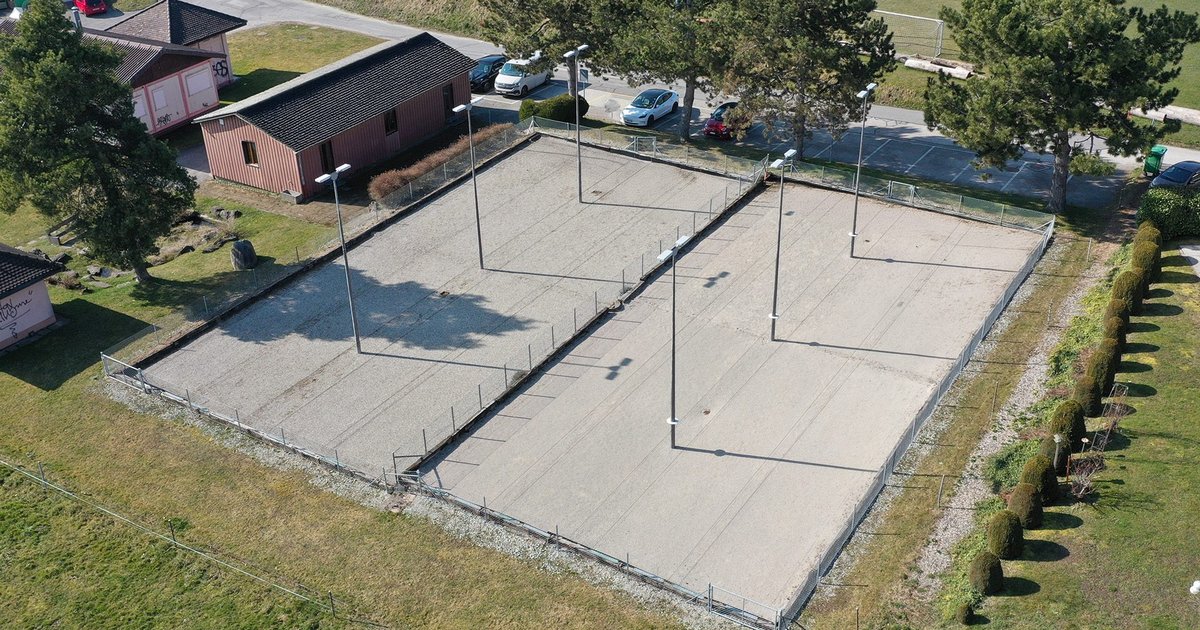 Vue du boulodrome de Froideville