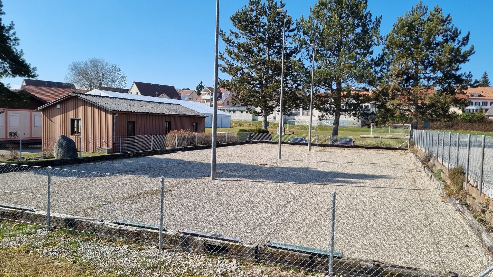 Vue du boulodrome de Froideville